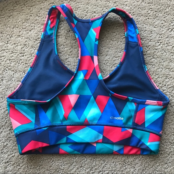 Adidas Climalite Molded Cup Racerback Sports Bra - Picture 4 of 7